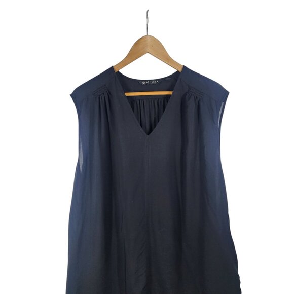 Athleta Swimsuit Coverup Dress‎ Women's Size S Black - Picture 5 of 11